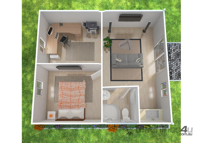 New 2021 outback cabins Flat Pack Office Complex 6 5M x 5 85M Portable