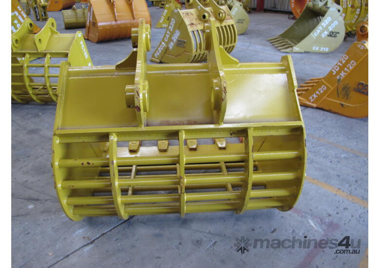 SEC 20 Ton Sieve Bucket for Komatsu PC200/PC220 - Includes Pin, 1400mm Width, 75mm Gap