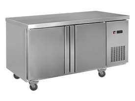 F.E.D. LDWB150F Static Two Door S/Steel Workbench Freezer - picture0' - Click to enlarge