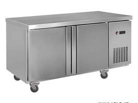 F.E.D. LDWB150F Static Two Door S/Steel Workbench Freezer - picture0' - Click to enlarge