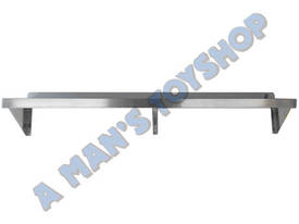 SHELF WALL 1500X300 S/STEEL 250MM MOUNT - picture1' - Click to enlarge