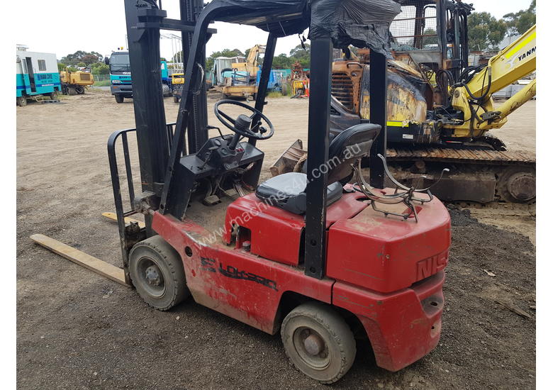 caption Nissan 1.8 tonne forklift
