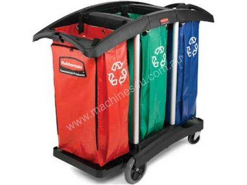 RUBBERMAID 9T92 Triple Capacity Cleaning Cart