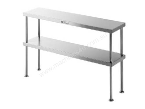 Simply Stainless SS13.1500 Double Tier Bench Over-Shelf - 1500mm