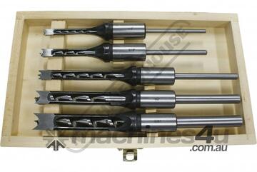Chisel Morticer Bit - 5 x Piece Set CMB-5 Suits 19mm Machine Collar 1/4