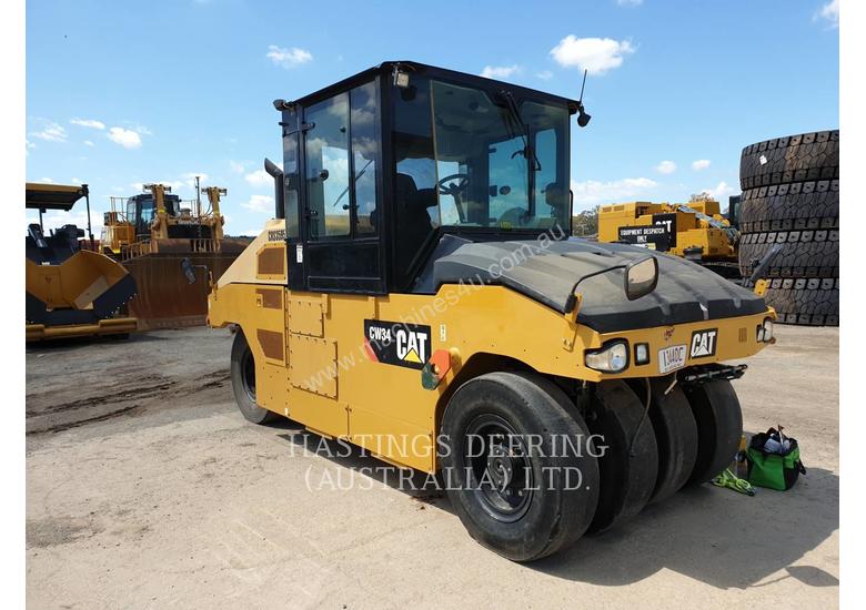 caption CATERPILLAR CW34 Pneumatic Tired Compactors