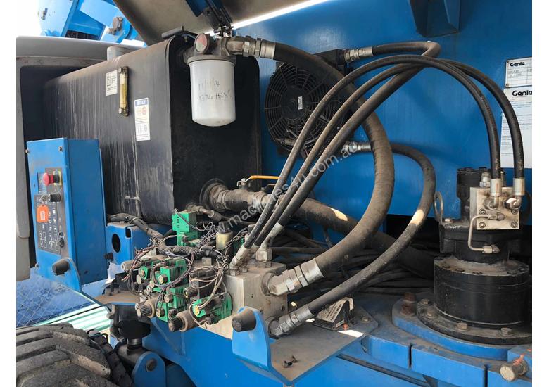caption USED GENIE 80FT KNUCKLE BOOM LIFT
