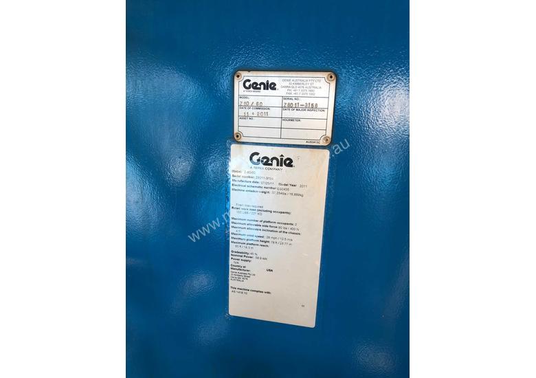 caption USED GENIE 80FT KNUCKLE BOOM LIFT