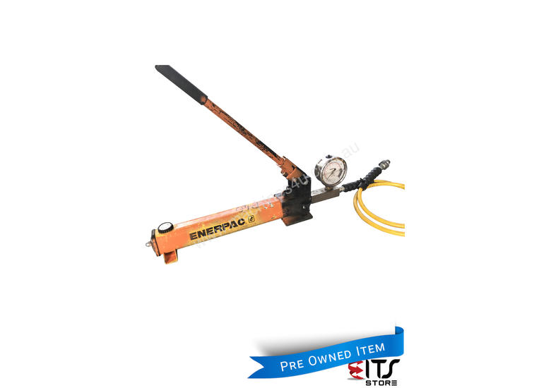 caption Enerpac Hydraulic Hand Pump Porta Power Manual Operation c/w Pressure Gauge