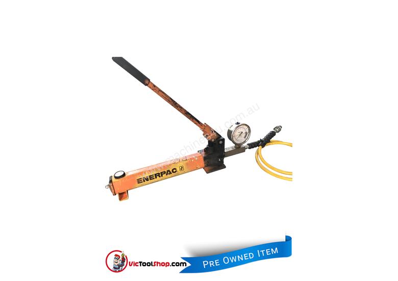 caption Enerpac Hydraulic Hand Pump Porta Power Manual Operation c/w Pressure Gauge