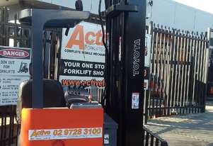 ACTIVE FORKLIFTS - Toyota High Reach Truck 1.6 Ton 7500mm Lift 2006 Model Refurbished *EOFY SALE*