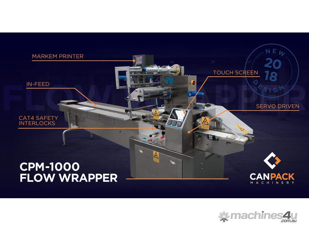 New 2021 CanPack Machinery CPM 1000 Flow Wrapper See Video Flow