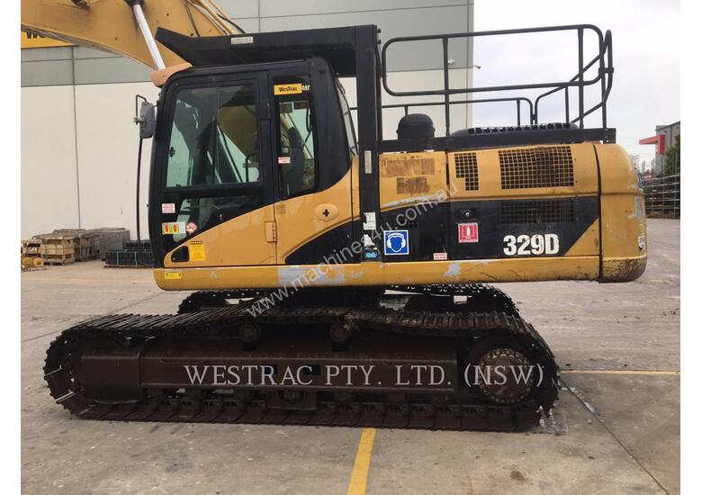 caption CATERPILLAR 329D Track Excavators