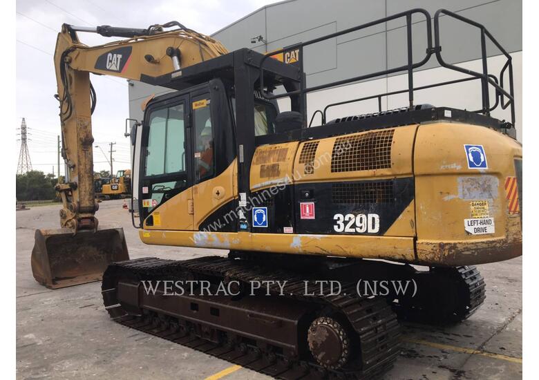 caption CATERPILLAR 329D Track Excavators