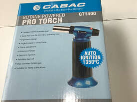 Cabac Butane Powered Auto Ignition Pro Torch GT1400 - NEW - picture2' - Click to enlarge