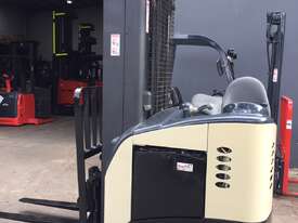 Crown RR5200 Stand on Reach Forklift Truck Refurbished & Repainted - picture0' - Click to enlarge