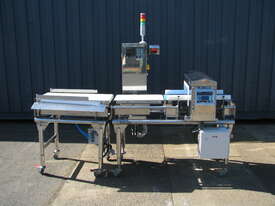 Stainless Conveyor Metal Detector Checkweigher with Rejector - Qualitec QTC-WM - picture0' - Click to enlarge