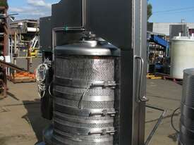 STAINLESS STEEL Vertical Hydraulic Wine Press - Gemignani Ercole ***MAKE AN OFFER*** - picture1' - Click to enlarge