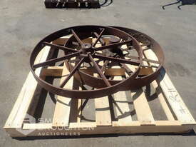 2 X VINTAGE PLOUGH WHEELS - picture0' - Click to enlarge