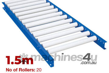 600mm Wide Gravity Conveyor with Nylon Rollers 1.5m Long (CGR093)