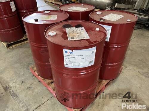 Pallet of 4 Oil Drums (unknown amounts)