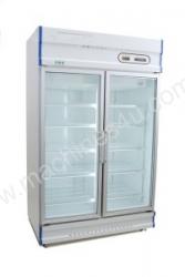 caption Anvil GDJ1261 Double Glass Door Upright Freezer(10