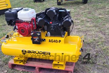 Bruder AG40-P Honda Driven Piston Compressor on 180L tank with electric start