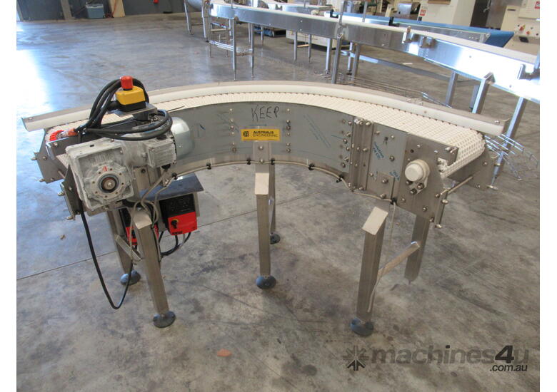 Plastic Intralox Belt Conveyor, 1600mm L x 300mm W