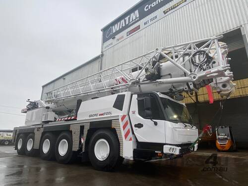 caption 2023 Grove GMK 5120L All Terrain Crane – High Capacity, Fuel-Efficient Lifting!