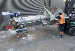 2.5m 450 Stainless helical auger screw feeder conveyor hopper Bulker bag filling