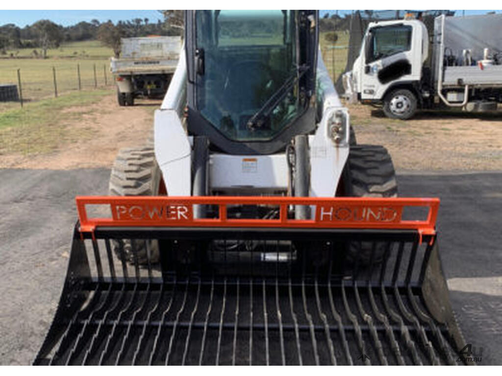 New Power Hound Skid Steer Rock Buckets Manufactured Designed in