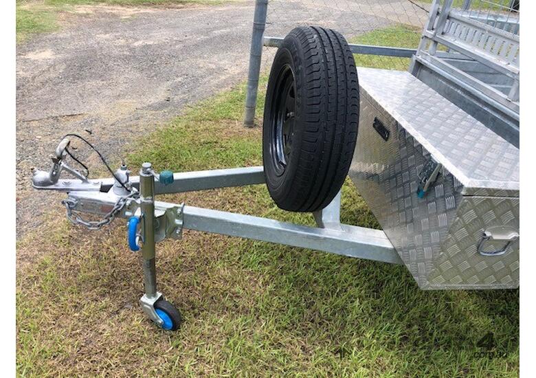 caption 8 x 5 Heavy-Duty Cage Trailer Australian Steel