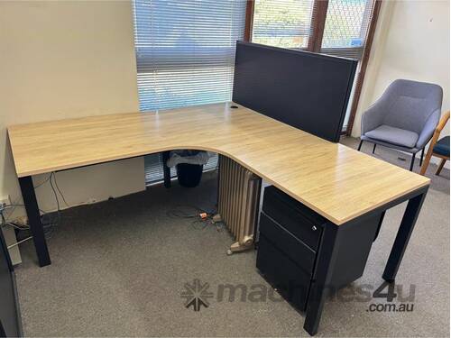 caption QTY X 2 ROOMS OF OFFICE FURNITURE