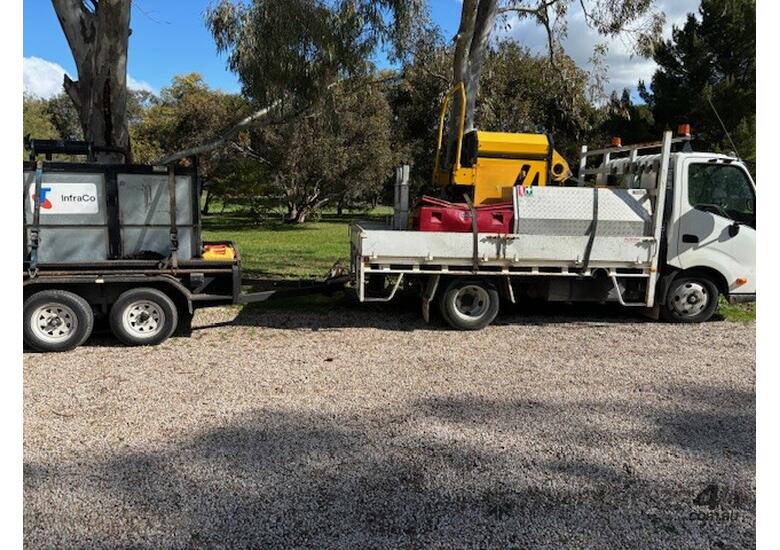 caption Copper Cable Recovery Machine and Power Pack