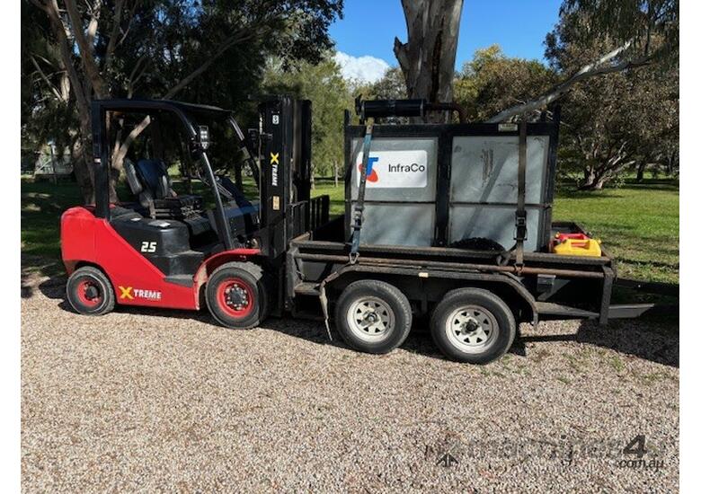 caption Copper Cable Recovery Machine and Power Pack