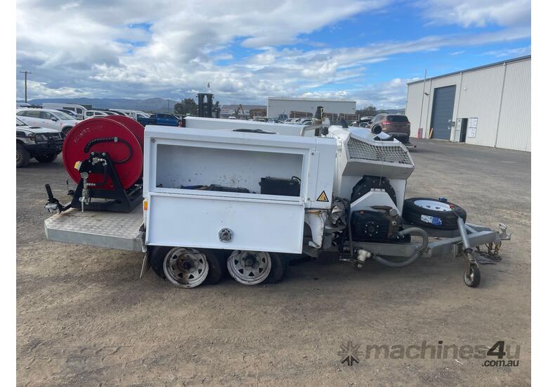 caption 2023 SewerQuip Ranger R50D Trailer Mounted Water Jetting Machine