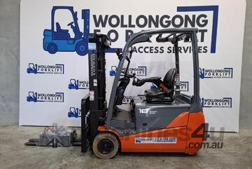 Wollongong Forklift: 2012 Toyota 1.8T, Electric, 3-Stage Container Mast, 4.3m Lift!