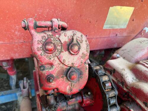 International 511 Combine + Rotary Harrows