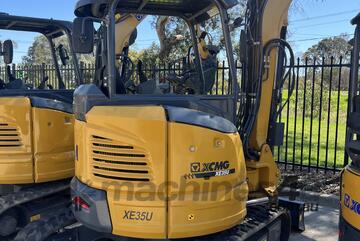 XCMG XE35U Canopy Mini Excavator Plate Clearance 0% Finance Kubota Engine + Bucket Set
