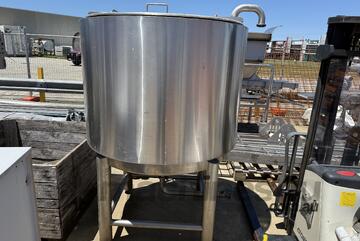 Tank SS 1.1m Dia x 1m high 1,000 Ltrs