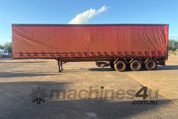 2010 Vawdrey VB-S3 Tri Axle Flat Top Curtainsider B Trailer