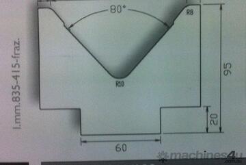 QUALITY SINGLE 100MM SINGLE VEE PRESSBRAKE TOOLING QUALITY SINGLE 100MM SINGLE VEE PRESSBRAKE TOOLING