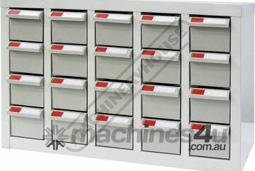 PTB-20 Parts Storage Bins 20 Bins - 586 x 222 x 350mm