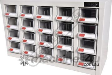 Parts Storage Bins PTB-20 20 Bins - 586 x 222 x 350mm