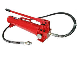 19085 - 50 TON HYDRAULIC HAND PUMP & HOSE ASSEMBLY WITH HANDLE - picture0' - Click to enlarge