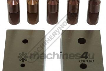 Round Punch & Die Set - 3, 4, 5, 6 & 8mm 23N\8 High Quality Tool Steel - Hardened & Tempered Su