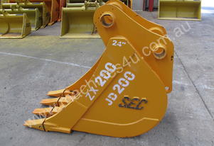 SEC 20 Ton Trenching Bucket for Hitachi ZX200 - Includes Pin, 600mm Width