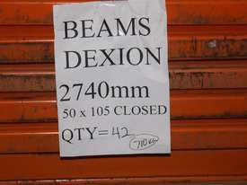 Dexion Beams 2740mm 50 x 100-105mm Rack - picture0' - Click to enlarge