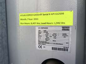 Atlas Copco GA55+FF Rotary Screw Compressor  - picture0' - Click to enlarge