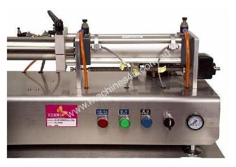 caption Rotary Valve Piston Filler with Hopper